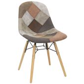 Sedia da interno TESR Struttura in legno e metallo verniciato, rivestimento in tessuto Modello 1524-D22