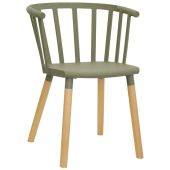Poltroncina da interno TESR Struttura in metallo verniciato, gambe in legno, scocca in polipropilene Modello 1525-D24
