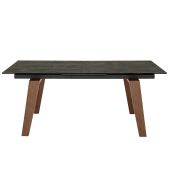  Tavolo da interno TESR Struttura in metallo verniciato, gambe in legno, piano allungabile in vetroceramica spessore 11 mm. Modello 1608-TOP1
