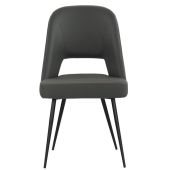 Sedia da interno TESR Struttura in metallo verniciato, rivestimento in ecopelle Modello 1615-TOP8E