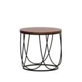 Tavolino da interno TESR Struttura in metallo verniciato, piano in legno Modello 1800-MT48