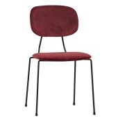 Sedia da interno TESR Struttura in metallo verniciato, rivestimento in velluto. Modello 1865-FR04
