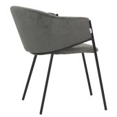 Poltrona da interno TESR​ Struttura in metallo verniciato, rivestimento in velluto. Modello 1939-UK02