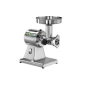 Tritacarne Modello 12S Gruppo macinazione in acciaio inox Ingresso carne: Ø mm 52 Produzione oraria: Kg/h 160