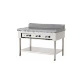 Cuocipiada Elettrico PL Modello CPE8 su trespolo Piana in acciaio inox su gambe in acciaio inox Capacità 8 piadine Piana in acciaio inox 