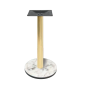 Base da interno in acciaio inox TESR Basi in stratificato HPL COMPACT, spessore 20 mm, tubo in metallo, piastra superiore (300 x 300 x 3 mm) piedini regolabili Modello 331-HPR410