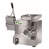 Abbinato Tritacarne Grattugia Gruppo macinazione inox Produzione oraria Tritacarne: Kg/h 150/250 Produzione oraria Grattugia: Kg/h 40 Modello 22ATEI