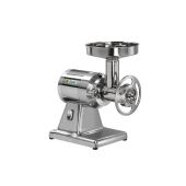 Tritacarne Modello 22TEA gruppo macinazione in alluminio Ingresso carne Ø mm 52 Produzione oraria: Kg/h 300