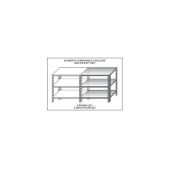 Scaffali inox a bullone IXP SC415LC 3 ripiani lisci Elemento componibile