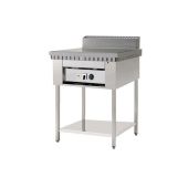 Cuocipiada Elettrico PL Modello CPE4 su trespolo Piana in acciaio inox su gambe in acciaio inox Capacità 4 piadine Piana in acciaio inox