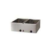 Bagnomaria elettrico Modello BM221 per GN 1/1 Potenza 1000 + 1000 W