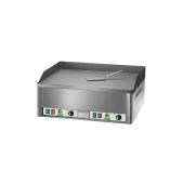 FryTop elettrico Modello FRY2LC doppio liscio piano in acciaio cromato