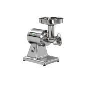 Tritacarne Modello 12TS gruppo macinazione in acciaio inox estraibile Produzione oraria: Kg/h 160 Ingresso carne: Ø mm 52