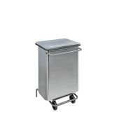 Contenitore mobile a pedale auto-estinguente - Pattumiera MDL acciaio brillante CONTIMAR Modello 790660