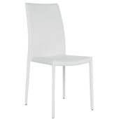 Sedia impilabile da interno TESR Struttura in acciaio Rivestimento in ecopelle Modello 824-RF97