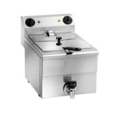 Friggitrice Elettrica Da banco con rubinetto Modello FC10 Potenza: 3500 W