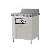 Cuocipiada a gas su vano inox con ante PL Modello CP4 Su Vano con anta Piana in in acciaio inox Capacità 4 piadine