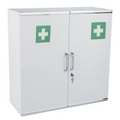 Armadietto farmacia 2 porte MDL in acciaio verniciato con polvere epossidica Modello METAL PHARMA DUE 107002