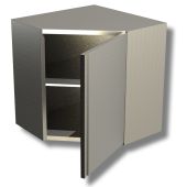Armadio Pensile porte a battenti Angolare acciaio inox AISI 430 o 304 Modello PAAPB776