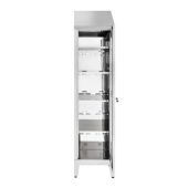 Armadio Portaoggetti in acciaio inox 430 IXP n.1 anta a battente Tetto inclinato Modello 69403430