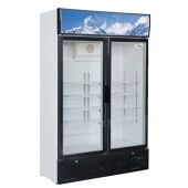 Armadio Frigo Refrigerato Statico Espositore Bibite Modello G-Snack638L2TNG Porta a vetro