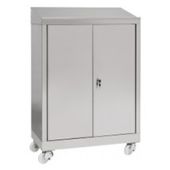 Armadio scrivimpiedi in acciaio inox IXP con Ruote n. 2 ante a battente Modello 69904430