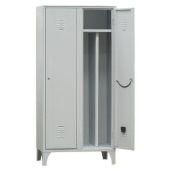 Armadio Spogliatoio FAS Con tramezza Sporco/Pulito in lamiera d'acciaio profilata N.2 Posti Modello H080Q1802A