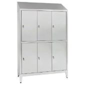 Armadio Spogliatoio in acciaio inox 430 IXP N.6 POSTI Modello 69410430