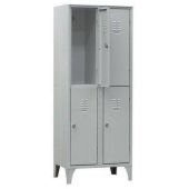 Armadio Spogliatoio Sovrapposto FAS in lamiera d'acciaio profilata N.4 Modello H070K1802B