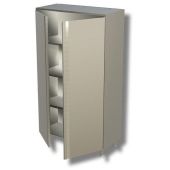 Armadio Verticale in Acciaio Inox AISI 430  o 304 2 Porte a Battenti 3 Ripiani Modello DSA2B10615