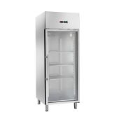 Armadio Frigo Refrigerato tropicalizzato Modello AK654TNG porta a vetro temperatura normale acciaio inox
