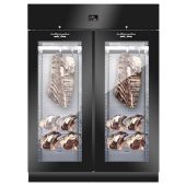 Armadio Frollatura Carne Everlasting Con 2 porte a vetro in acciaio plastificato nero Capacità 300 kg Modello AC9F18