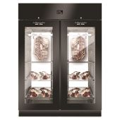 Armadio Frollatura Carne Everlasting Con porte a vetro in acciaio plastificato nero Capacità 300Kg Modello AC9I18