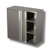 Armadio Pensile con scorrevoli con sgocciolatoio inox AISI 430 o 304 Dim Modello PAF14410