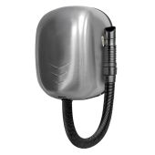 Asciugacapelli da parete in acciaio inox 304 satinato con tubo  MDL spegnimento automatico dopo 40 sec. ,  motore a spazzola con potenza totale 1.100 W Modello ZEFIRO PRO HAIR 704562