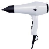 Asciugacapelli con involucro in ABS BIANCO MDL motore a corrente alternata da 1.800 W Max., 2 combinazioni di velocità e 3 combinazioni calore aria Modello YUL PRO ABS 704020