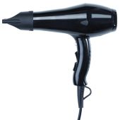 Asciugacapelli con involucro in ABS NERO MDL motore a corrente alternata da 1.000 W Max. 2 combinazioni di velocità Modello YUL PRO FIT 704026
