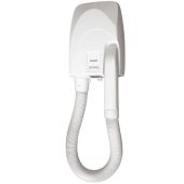 Asciugacapelli da parete in ABS con accensione automatica al rilascio tubo e spegnimento dopo 10 minuti MDL 3 combinazioni velocità Modello YUL ATELIER 704055