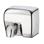 Asciugamani elettrico acciaio inox AISI 304 brillante a Fotocellula MDL Potenza nominale: 2400 W Potenza motore 200 W Giri/m: 5.500 rpm Modello 704151