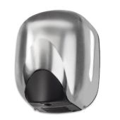 Asciugamani elettrico in alluminio satinato a Fotocellula MDL alte prestazioni cono senza resistenza Potenza 1100W Modello 704362