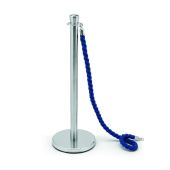 Colonnina delimita corsie in acciaio satinato silver STK Confezioni da due Corda non inclusa Modello COLONNA SILVER