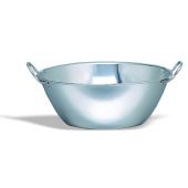 Bacinella fondo piano in acciaio inox Capacità Lt 5 Dimensioni ø cm. 30x13h Modello 329-030