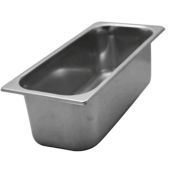 Bacinella gelateria in acciaio inox Capacità 13,5 Lt Dimensioni mm. L 420 x P 200 x 200 h Modello BG420200200