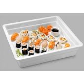 Bacinella gastronomia in melamina bianca GN 2/3 Modello MPGN23065B