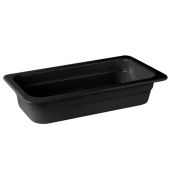 Bacinella gastronomia in melamina nera GN 1/3 Modello MPGN13065N