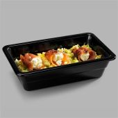 Bacinella gastronomia in melamina nera GN 1/4 Modello MPGN14065N