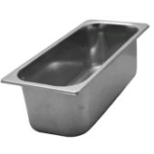 Bacinella gelateria in acciaio inox Lunghezza 360 mm Modello BG360-