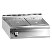 Bagnomaria elettrico 2 vasche 2xGN 1/1 MDLR Modello CL7080BMET
