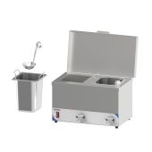 Bagnomaria per salse compatto CLN 2 bacinelle GN 1/6 Modello CBMSC2H