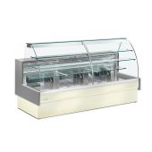 Banco alimentare neutro ideale per pasticceria secca Zoin Modello Colorado CL140NNNG Vetro temperato curvo 